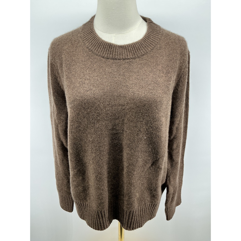 Mongolian Cashmere Oversized Crewneck Sweater